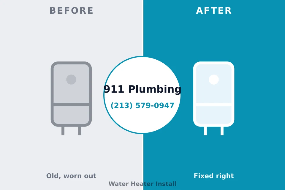 Before and after: plumbing company Hastings, MI